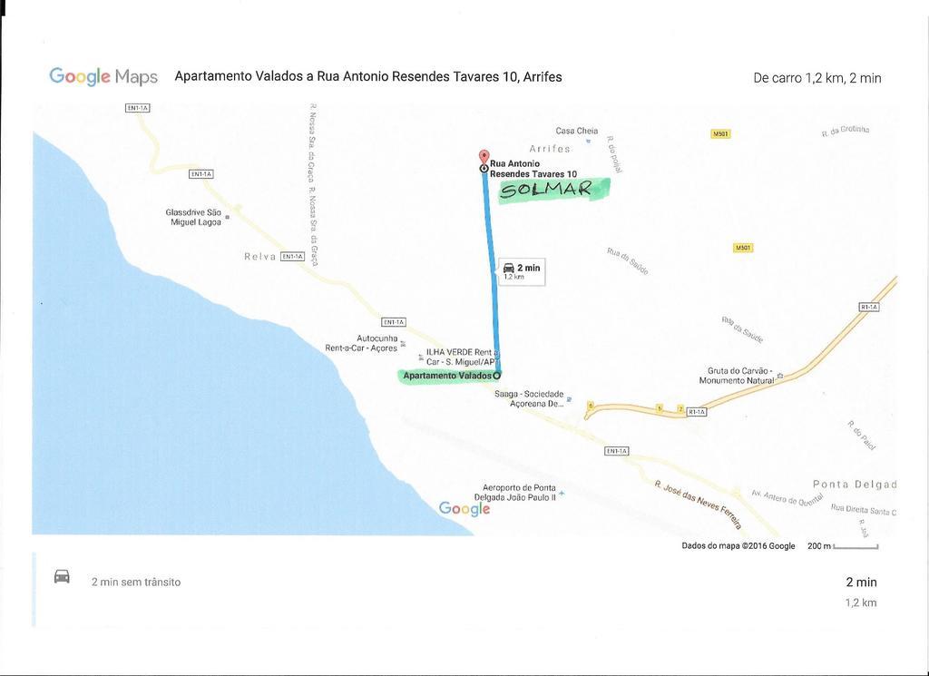 Apartamento Valados Ponta Delgada Exteriör bild